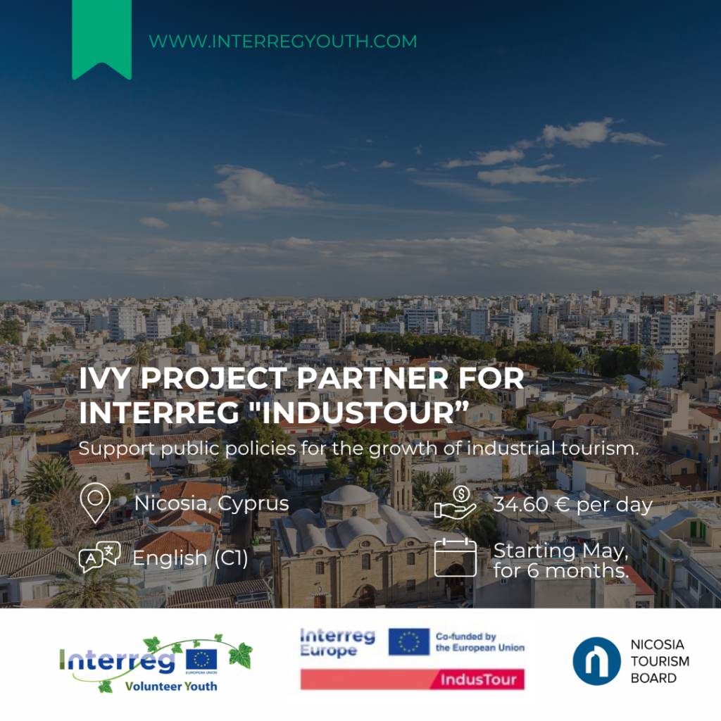 Nicosia Tourism Board Welcomes IVY Volunteer for the IndusTour Project